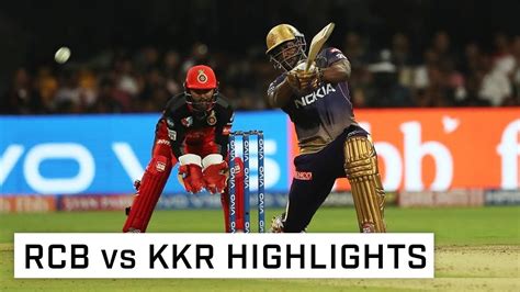 kkr vs rcb 2019 highlights